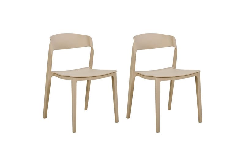 Matsalsstol Somers set om 2 Beige, Beige