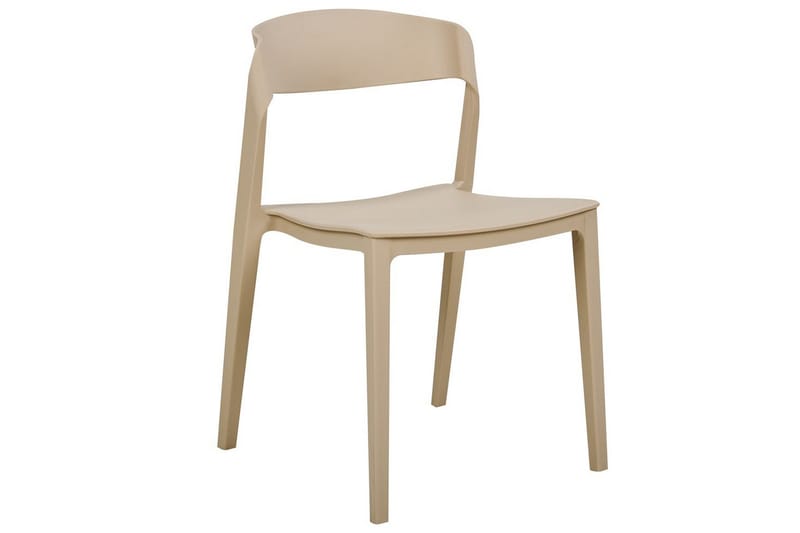 Matsalsstol Somers set om 2 Beige - Beige - Möbler - Fåtölj & stolar - Matstol & köksstol