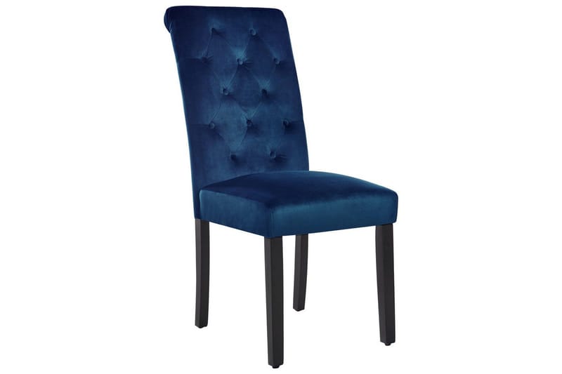 Matsalsstol Velva set om 2 Blå-Svart - Blå-Svart - Möbler - Fåtölj & stolar - Matstol & köksstol