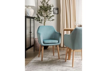 Matsalsstol Yorkville II Blått-Ljust Trä - Blått-Ljust Trä - Möbler - Fåtölj & stolar - Matstol & köksstol