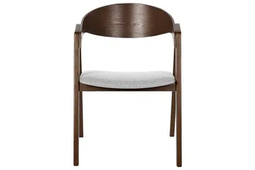 Matsalsstol Yuba set om 2 Grå-Mörkt Trä - Grå-Mörkt Trä - Möbler - Fåtölj & stolar - Matstol & köksstol