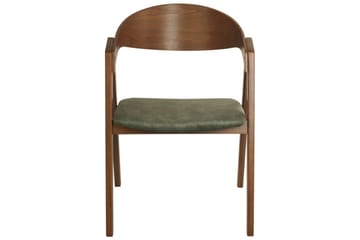 Matsalsstol Yuba set om 2 Grönt-Mörkt Trä - Grönt-Mörkt Trä - Möbler - Fåtölj & stolar - Matstol & köksstol