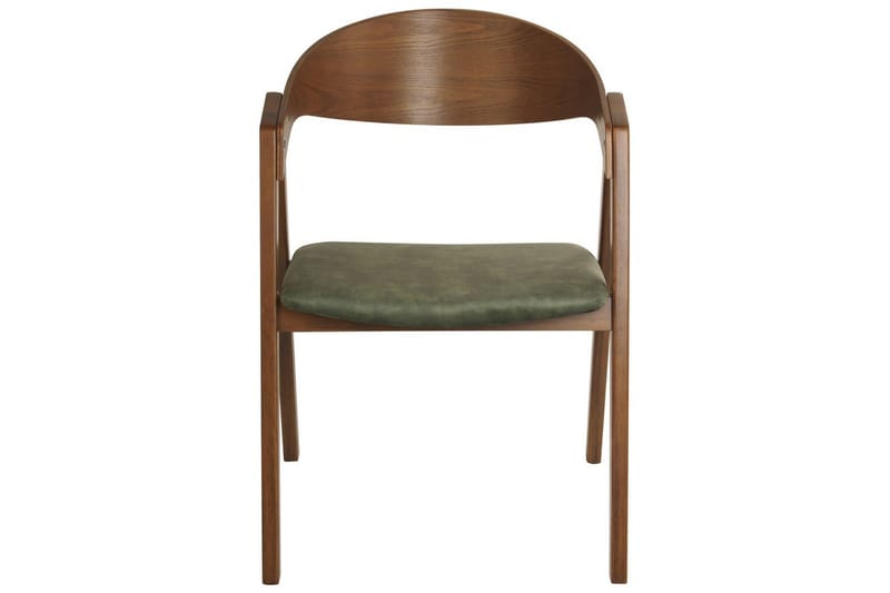 Matsalsstol Yuba set om 2 Grönt-Mörkt Trä - Grönt-Mörkt Trä - Möbler - Fåtölj & stolar - Matstol & köksstol