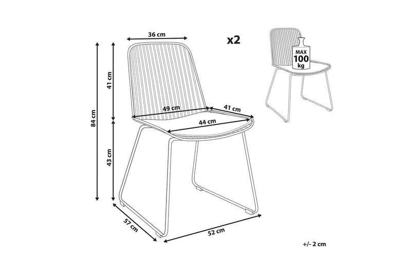 Matsalsstol Pensacola set om 2 - Möbler - Fåtölj & stolar - Matstol & köksstol