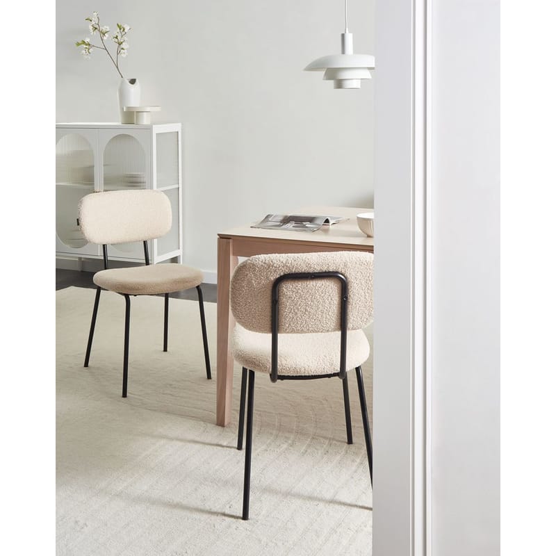 Matstol Adair 2-pack - Beige, svart - Möbler - Fåtölj & stolar - Matstol & köksstol