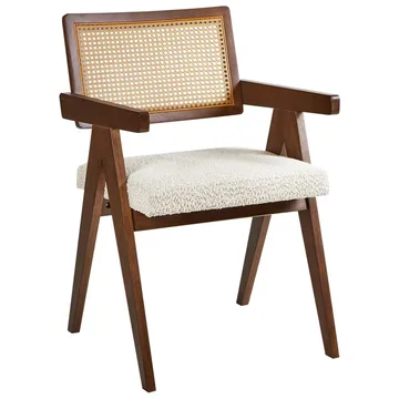 Matstol Ava 2-pack - Mörkbrun, Beige - Möbler - Fåtölj & stolar - Matstol & köksstol