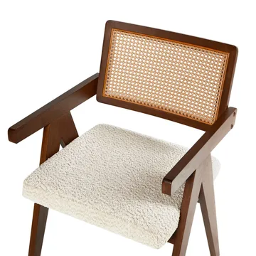 Matstol Ava 2-pack - Mörkbrun, Beige - Möbler - Fåtölj & stolar - Matstol & köksstol