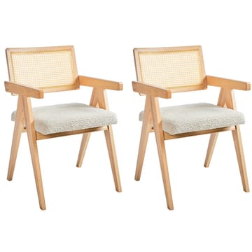 Matstol Ava 2-pack - Ljusbrun, Beige - Möbler - Fåtölj & stolar - Matstol & köksstol