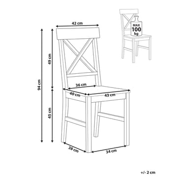 Matstol Barlee 2-pack - Möbler - Fåtölj & stolar - Matstol & köksstol