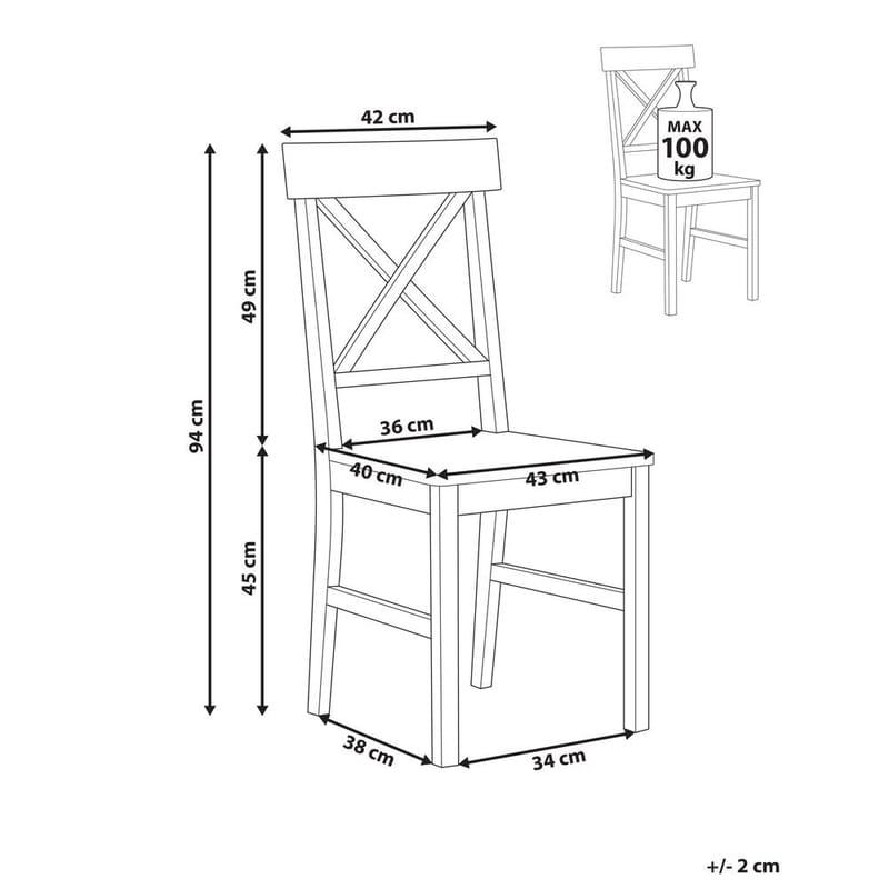 Matstol Barlee 2-pack - Möbler - Fåtölj & stolar - Matstol & köksstol