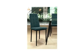 Matstol Becca, 2-pack Tyg/Metall, Mörkgrön - Tyg/Metall, Mörkgrön - Möbler - Fåtölj & stolar - Matstol & köksstol