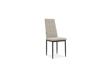 Matstol Becca, 2-pack Tyg/Metall, Kräm - Tyg/Metall, Kräm - Möbler - Fåtölj & stolar - Matstol & köksstol