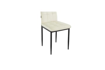 Matstol Becca, 2-pack Sammet/metall, Kräm - Sammet/metall, Kräm - Möbler - Fåtölj & stolar - Matstol & köksstol