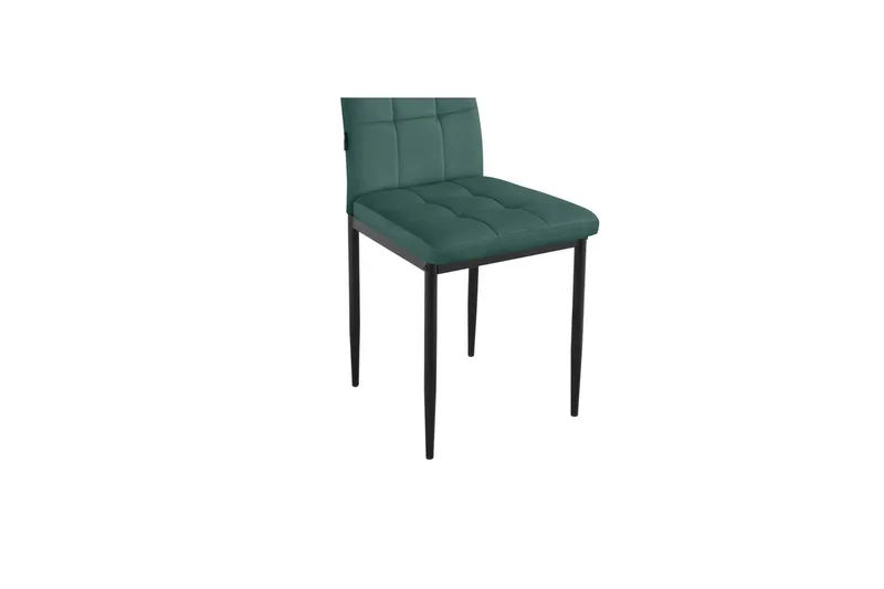 Matstol Becca, 2-pack Sammet/metall, Mörkgrön - Sammet/metall, Mörkgrön - Möbler - Fåtölj & stolar - Matstol & köksstol