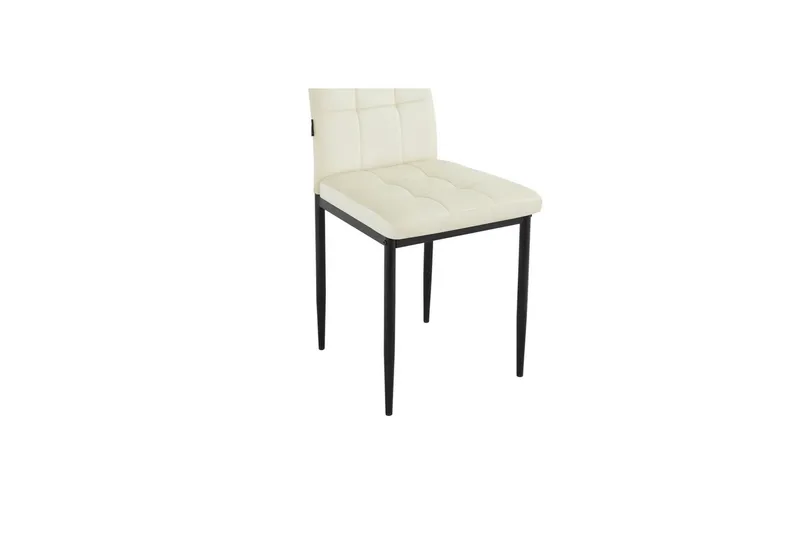 Matstol Becca set om 4 Sammet/metall, Kräm - Sammet/metall, Kräm - Möbler - Fåtölj & stolar - Matstol & köksstol