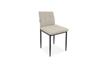 Matstol Becca set om 4 Tyg/Metall, Kräm - Tyg/Metall, Kräm - Möbler - Fåtölj & stolar - Matstol & köksstol