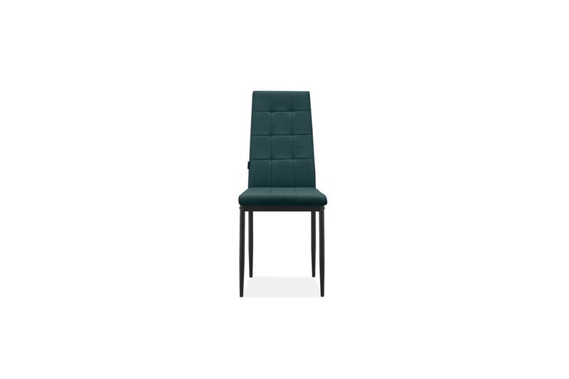 Matstol Becca set om 4 Tyg/Metall, Mörkgrön - Tyg/Metall, Mörkgrön - Möbler - Fåtölj & stolar - Matstol & köksstol