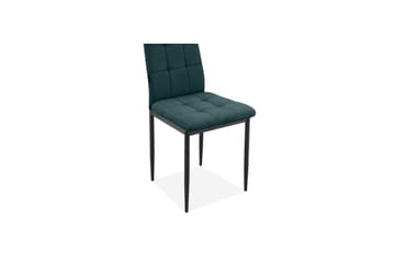 Matstol Becca set om 4 Tyg/Metall, Mörkgrön - Tyg/Metall, Mörkgrön - Möbler - Fåtölj & stolar - Matstol & köksstol