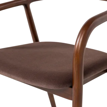 Matstol Bran med armstöd - Brun - Möbler - Fåtölj & stolar - Matstol & köksstol