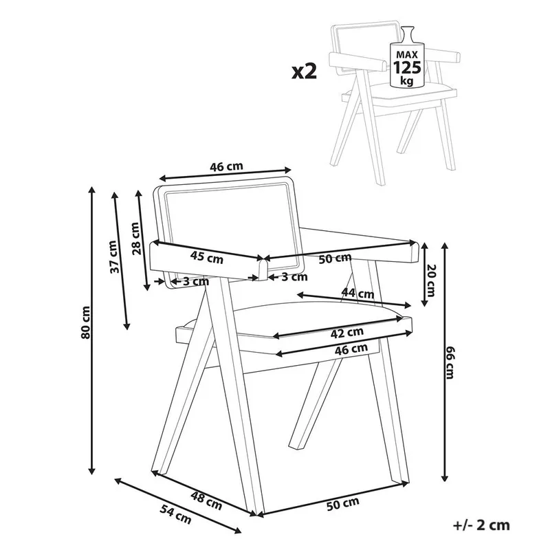Matstol Carmody 2-pack - Möbler - Fåtölj & stolar - Matstol & köksstol