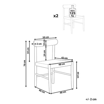 Matstol Eagan 2-pack - Möbler - Fåtölj & stolar - Matstol & köksstol