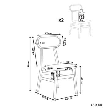 Matstol Fallon 2-pack - Möbler - Fåtölj & stolar - Matstol & köksstol