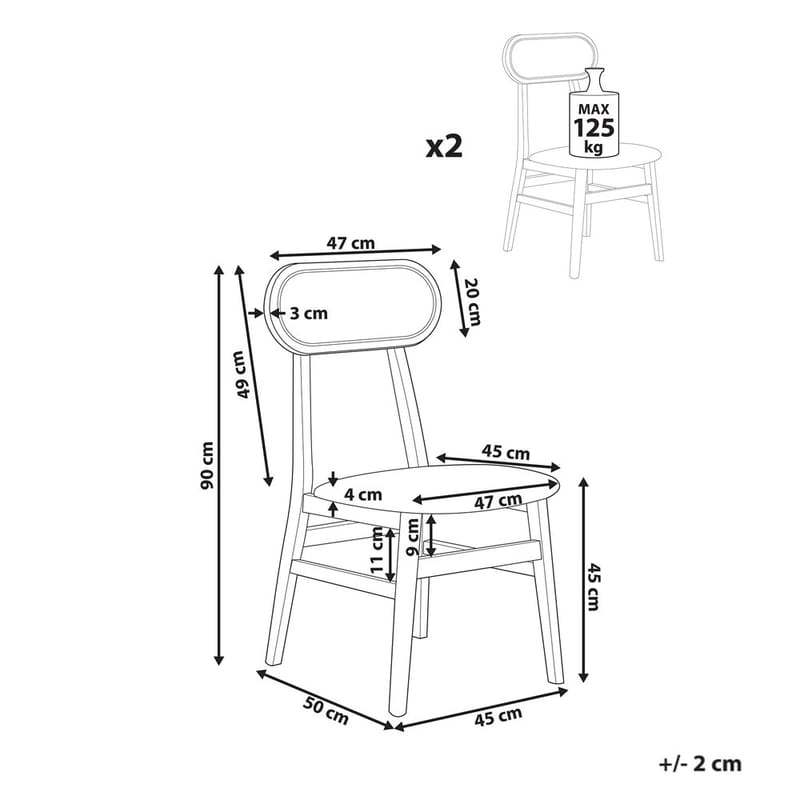 Matstol Fallon 2-pack - Möbler - Fåtölj & stolar - Matstol & köksstol