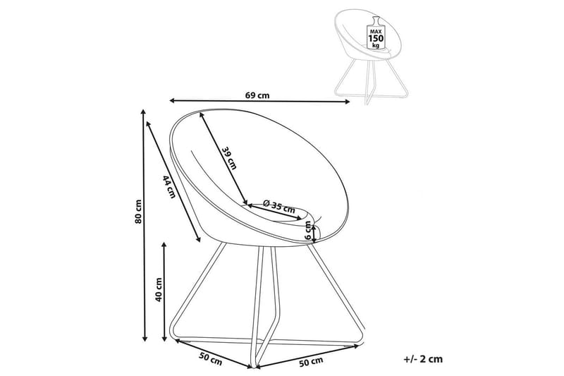 Matstol Floby ll - Blå, Svart - Möbler - Fåtölj & stolar - Fåtölj
