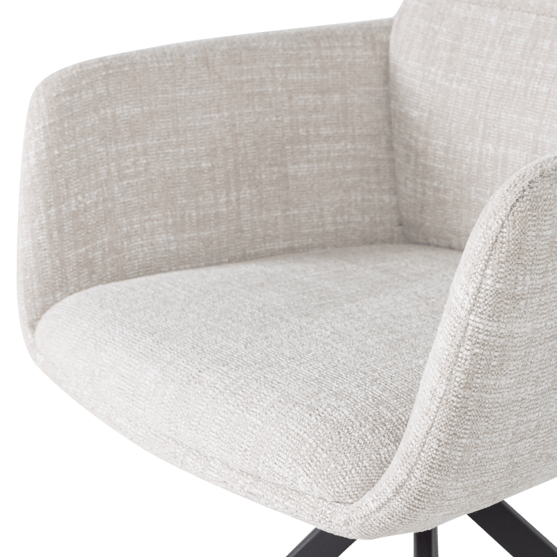 Matstol Grant med snurrfunktion - Natur Melange - Möbler - Fåtölj & stolar - Karmstol