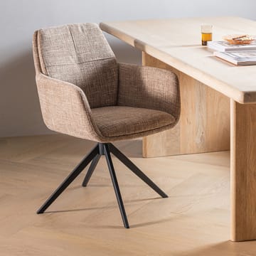 Matstol Grant med snurrfunktion - Sand Melange - Möbler - Fåtölj & stolar - Karmstol