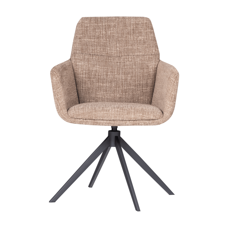 Matstol Grant med snurrfunktion - Sand Melange - Möbler - Fåtölj & stolar - Karmstol