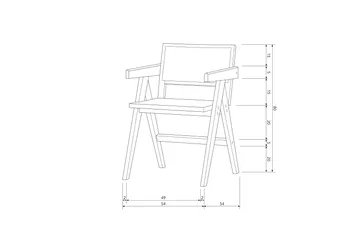 Matstol Gunn - Möbler - Fåtölj & stolar - Karmstol