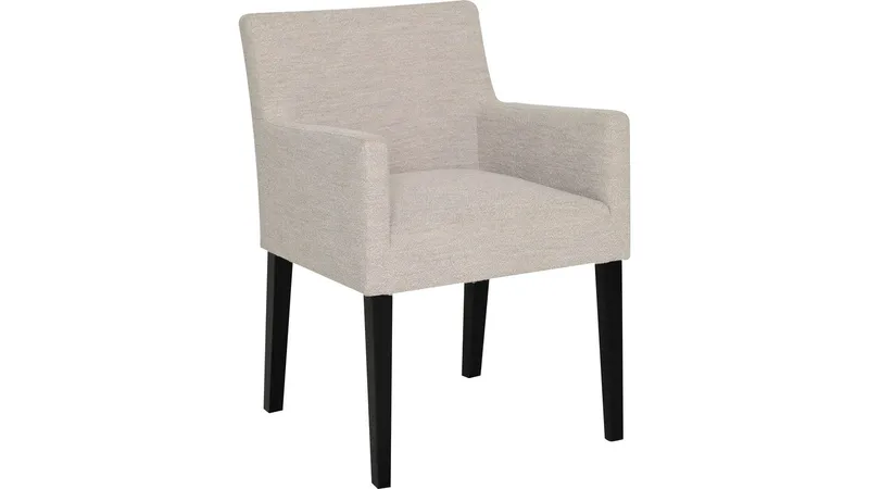 Matstol Hammar med Armstöd i Bouclétyg, beige