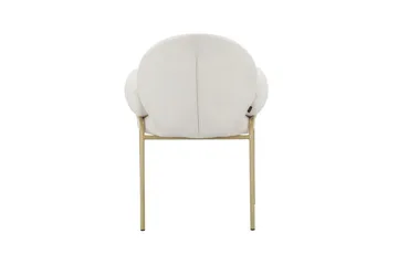 Matstol Iwama Set om 2 Krämig sammet - Krämig sammet - Möbler - Fåtölj & stolar - Matstol & köksstol