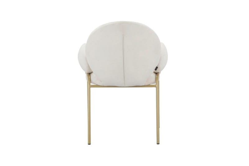 Matstol Iwama Set om 2 Krämig sammet - Krämig sammet - Möbler - Fåtölj & stolar - Matstol & köksstol