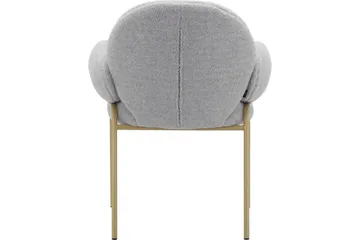 Matstol Iwama Set om 2 Ljusgrå Teddy - Ljusgrå Teddy - Möbler - Fåtölj & stolar - Matstol & köksstol