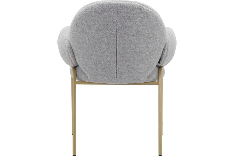 Matstol Iwama Set om 2 Ljusgrå Teddy - Ljusgrå Teddy - Möbler - Fåtölj & stolar - Matstol & köksstol