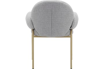 Matstol Iwama Set om 2 Ljusgrå Teddy - Ljusgrå Teddy - Möbler - Fåtölj & stolar - Matstol & köksstol