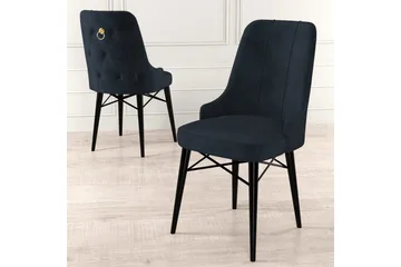 Matstol Jandela Antracit / Svart - Antracit / Svart - Möbler - Fåtölj & stolar - Matstol & köksstol