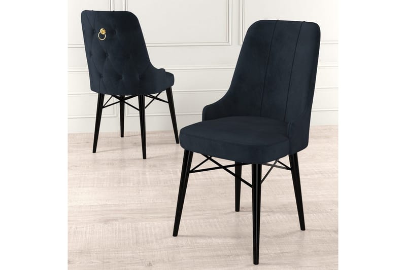 Matstol Jandela Antracit / Svart - Antracit / Svart - Möbler - Fåtölj & stolar - Matstol & köksstol