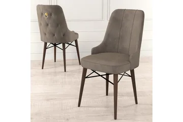 Matstol Jandela Cappuccino / brun - Cappuccino / brun - Möbler - Fåtölj & stolar - Matstol & köksstol