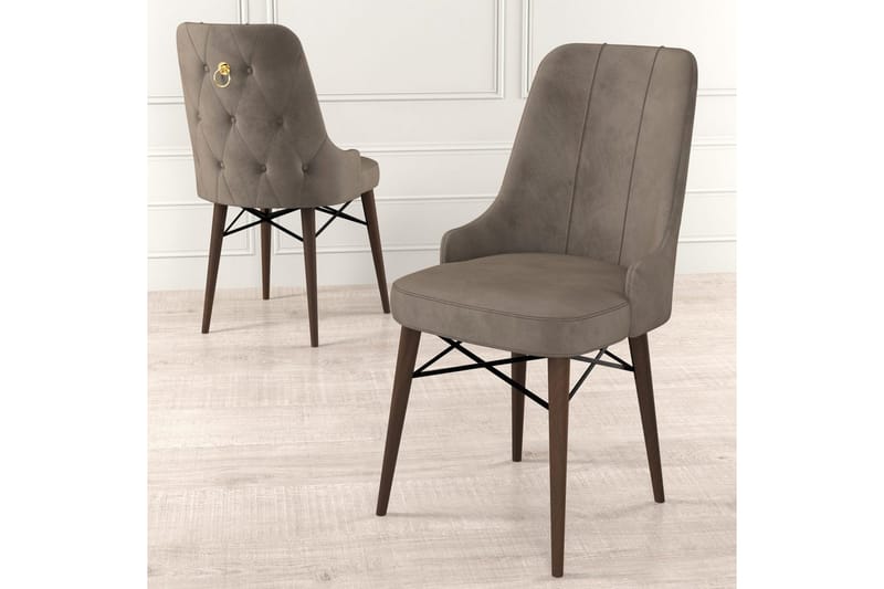 Matstol Jandela Cappuccino / brun - Cappuccino / brun - Möbler - Fåtölj & stolar - Matstol & köksstol