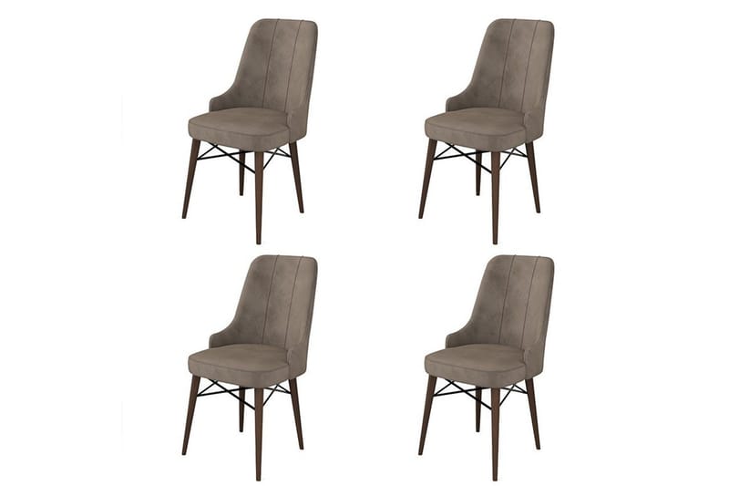 Matstol Jandela Cappuccino / brun - Cappuccino / brun - Möbler - Fåtölj & stolar - Matstol & köksstol
