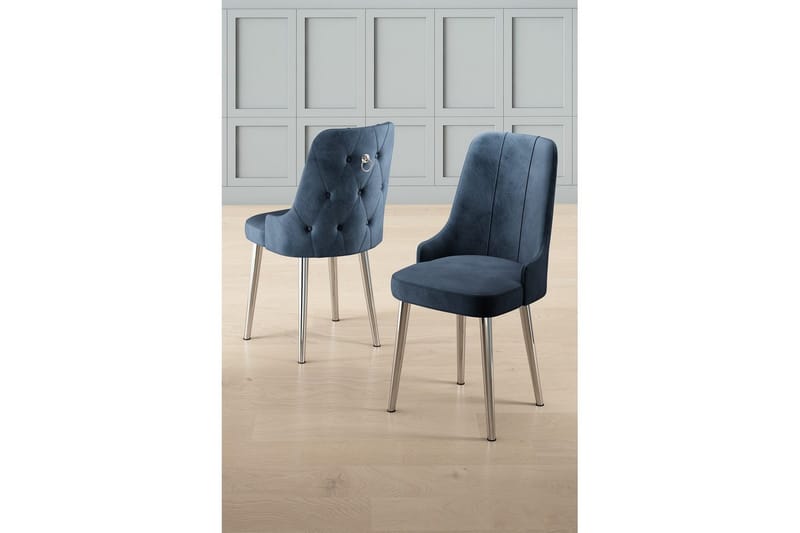 Matstol Jebi Antracit / Krom - Antracit / Krom - Möbler - Fåtölj & stolar - Matstol & köksstol