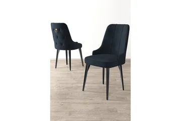 Matstol Jebi Antracit / Svart - Antracit / Svart - Möbler - Fåtölj & stolar - Matstol & köksstol