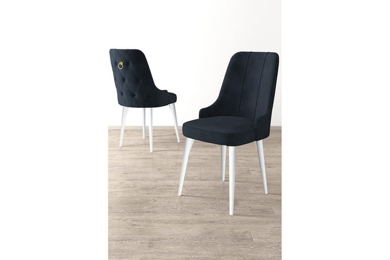 Matstol Jebi Antracit / Vit - Antracit / Vit - Möbler - Fåtölj & stolar - Matstol & köksstol