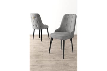 Matstol Jebi Grå / Svart - Grå / Svart - Möbler - Fåtölj & stolar - Matstol & köksstol