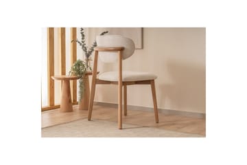 Matstol Karela Bok / Vit - Vitfärgat trä - Möbler - Fåtölj & stolar - Matstol & köksstol