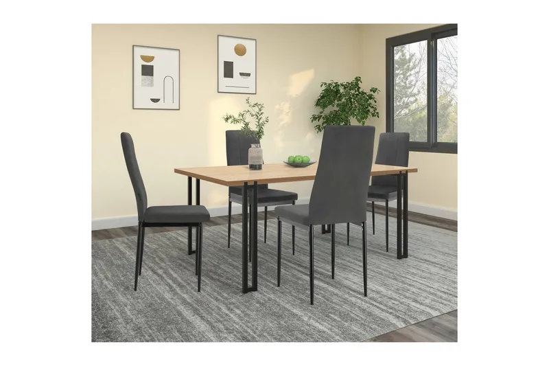 Matstol Kelly Svart, PU - Svart, PU - Möbler - Fåtölj & stolar - Matstol & köksstol