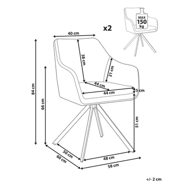 Matstol Lithia 2-pack - Möbler - Fåtölj & stolar - Matstol & köksstol